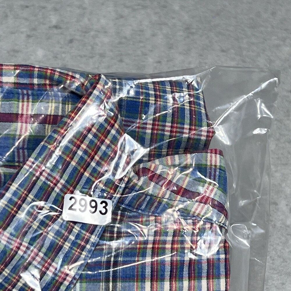 VTG Ralph Lauren Chaps Shirt Mens XL Multicolor Plaid Short Sleeve Button-Down - Picture 11 of 11